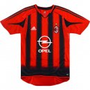 Primera Equipación Tailandia Camiseta AC Milan Retro 2004 2005 Rojo