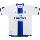 Segunda Equipación Tailandia Camiseta Chelsea Retro 2003 2005 Blanco