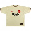 Segunda Equipación Tailandia Camiseta Liverpool Retro 1996 1997 Blanco