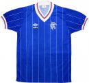 Primera Equipación Tailandia Camiseta Rangers Retro 1982 1983 Azul