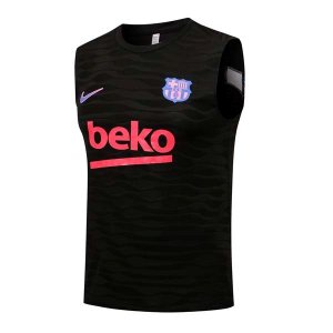 Camiseta Barcelona Sin Mangas Conjunto Completo 2022 Negro