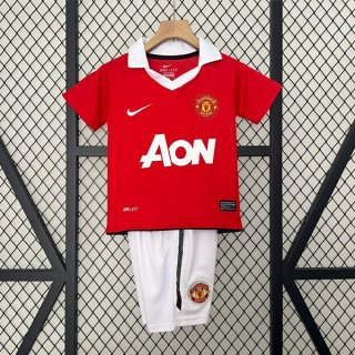 Camiseta Manchester United Primera Equipación Niño Retro 2010 2011