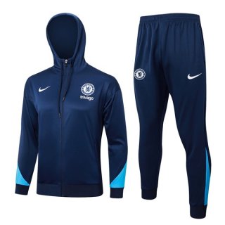 Chandal Con Capucha Chelsea 2024/2025 Azul 3