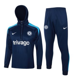 Chandal Con Capucha Chelsea 2024/2025 Azul