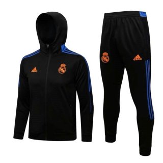 Chandal Con Capucha Real Madrid 2022 Negro Azul