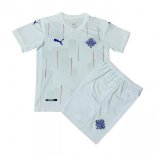 Segunda Equipación Camiseta Islandia Niño 2020 Blanco