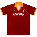 Primera Equipación Tailandia Camiseta AS Roma Retro 1990 1991 Naranja