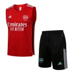 Camiseta Arsenal Sin Mangas Conjunto Completo 2022 Rojo Negro Camiseta Arsenal Sin Mangas Conjunto Completo 2022 Rojo Negro