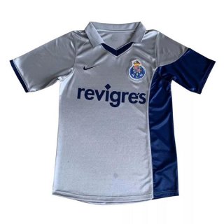 Segunda Equipación Tailandia Camiseta Oporto Retro 2001 Gris