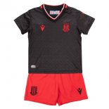 Camiseta Stoke City Segunda Equipación Niño 2022/2023 Negro