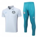 Polo Palmeiras Conjunto Completo 2023/2024 Blanco Azul