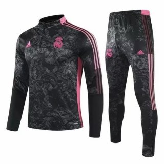 Chandal Real Madrid 2021/2022 Negro Rosa Gris