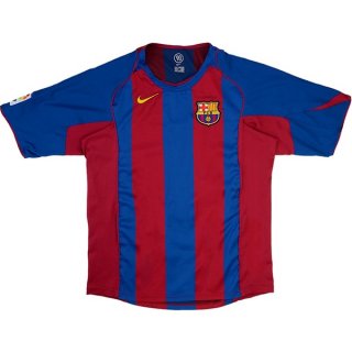 Primera Equipación Tailandia Camiseta Barcelona Retro 2004 2005 Azul Rojo