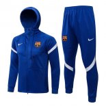 Chandal Con Capucha Barcelona 2022 Azul