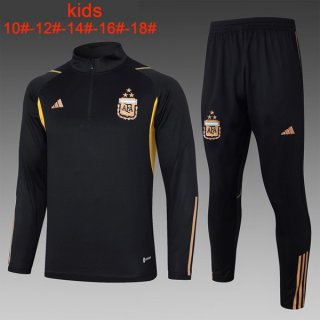 Ninos Sudadera De Training Argentina 2024 Negro 2