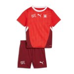Camiseta Suiza Primera Equipación Niño 2024 Camiseta Suiza Primera Equipación Niño 2024