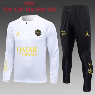 Ninos Chandal PSG 2023/2024 Blanco Negro