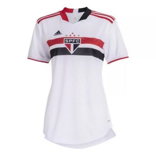 Primera Equipación Camiseta São Paulo Mujer 2021/2022 Blanco