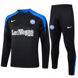 Sudadera De Training Inter Milan 2024/2025 Negro Azul 3