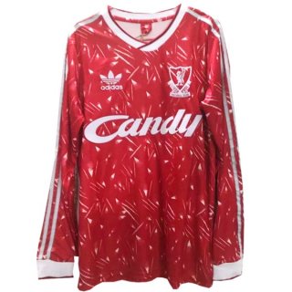 Primera Equipación Tailandia Camiseta Liverpool ML Retro 1989 1991 Rojo