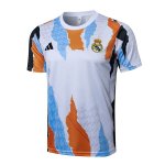 Camiseta Entrenamiento Real Madrid 2025/2026 Blanco Naranja Camiseta Entrenamiento Real Madrid 2025/2026 Blanco Naranja