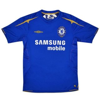 Primera Equipación Tailandia Camiseta Chelsea Retro 2005 2006 Azul