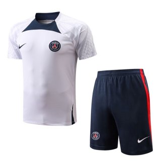 Camiseta Entrenamiento PSG Conjunto Completo 2022/2023 Blanco