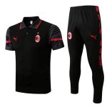 Polo AC Milan Conjunto Completo 2022/2023 Negro Polo AC Milan Conjunto Completo 2022/2023 Negro