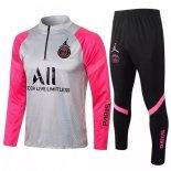 Chandal PSG 2021/2022 Gris Rosa Negro