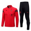 Chandal AC Milan 2022/2023 Rojo Negro