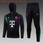 Ninos Sudadera Con Capucha Bayern Munich 2024 Negro 2 Ninos Sudadera Con Capucha Bayern Munich 2024 Negro 2