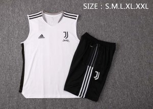 Camiseta Juventus Sin Mangas Conjunto Completo 2022 Blanco Negro