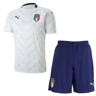 Segunda Equipación Camiseta Italia Niño 2020 Blanco