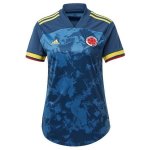 Segunda Equipación Camiseta Colombia Mujer 2020 Azul Segunda Equipación Camiseta Colombia Mujer 2020 Azul