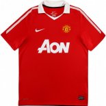 Primera Equipación Tailandia Camiseta Manchester United Retro 2010 2011 Rojo