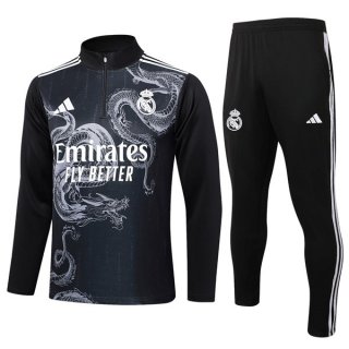 Sudadera De Training Real Madrid 2024/2025 Negro Gris