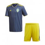 Segunda Equipación Camiseta Suecia Niño 2021 Azul