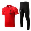 Polo Liverpool Conjunto Completo 2022/2023 Rojo