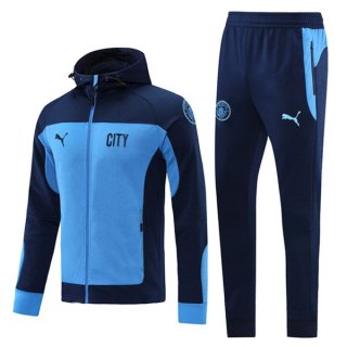 Chandal Con Capucha Manchester City 2021/2022 Azul