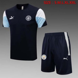 Camiseta Entrenamiento Manchester City Conjunto Completo 2022 Negro