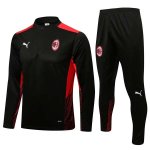Sudadera De Training AC Milan 2022 Negro Rojo Sudadera De Training AC Milan 2022 Negro Rojo
