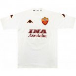 Segunda Equipación Tailandia Camiseta AS Roma Retro 2000 2001 Blanco