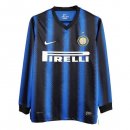 Primera Equipación Tailandia Camiseta Inter Milan ML Retro 2010 2011 Azul