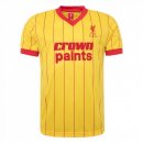 Segunda Equipación Tailandia Camiseta Liverpool Retro 1982 1983 Amarillo