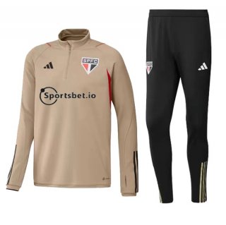 Sudadera De Training Sao Paulo 2023/2024 Amarillo