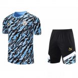 Camiseta Entrenamiento Manchester City Conjunto Completo 2021/2022 Azul