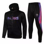 Chandal Con Capucha PSG 2021/2022 Negro Purpura Chandal Con Capucha PSG 2021/2022 Negro Purpura
