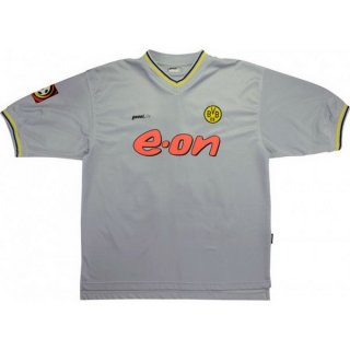 Segunda Equipación Tailandia Camiseta Dortmund Retro 2000 Gris