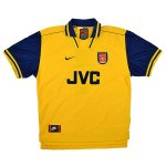 Segunda Equipación Tailandia Camiseta Arsenal Retro 1996 1997 Amarillo Segunda Equipación Tailandia Camiseta Arsenal Retro 1996 1997 Amarillo