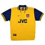 Segunda Equipación Tailandia Camiseta Arsenal Retro 1996 1997 Amarillo